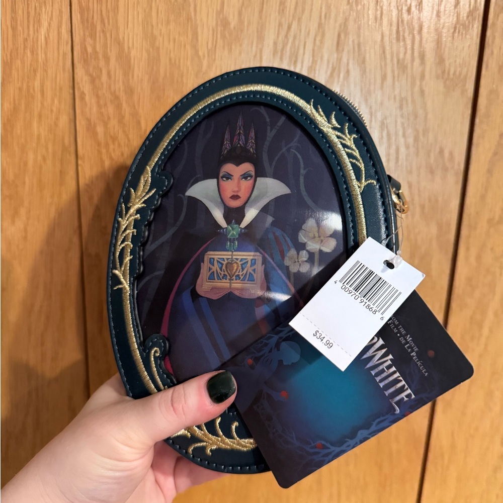 Snow White & Evil Queen Holographic Oval Crossbody Bag